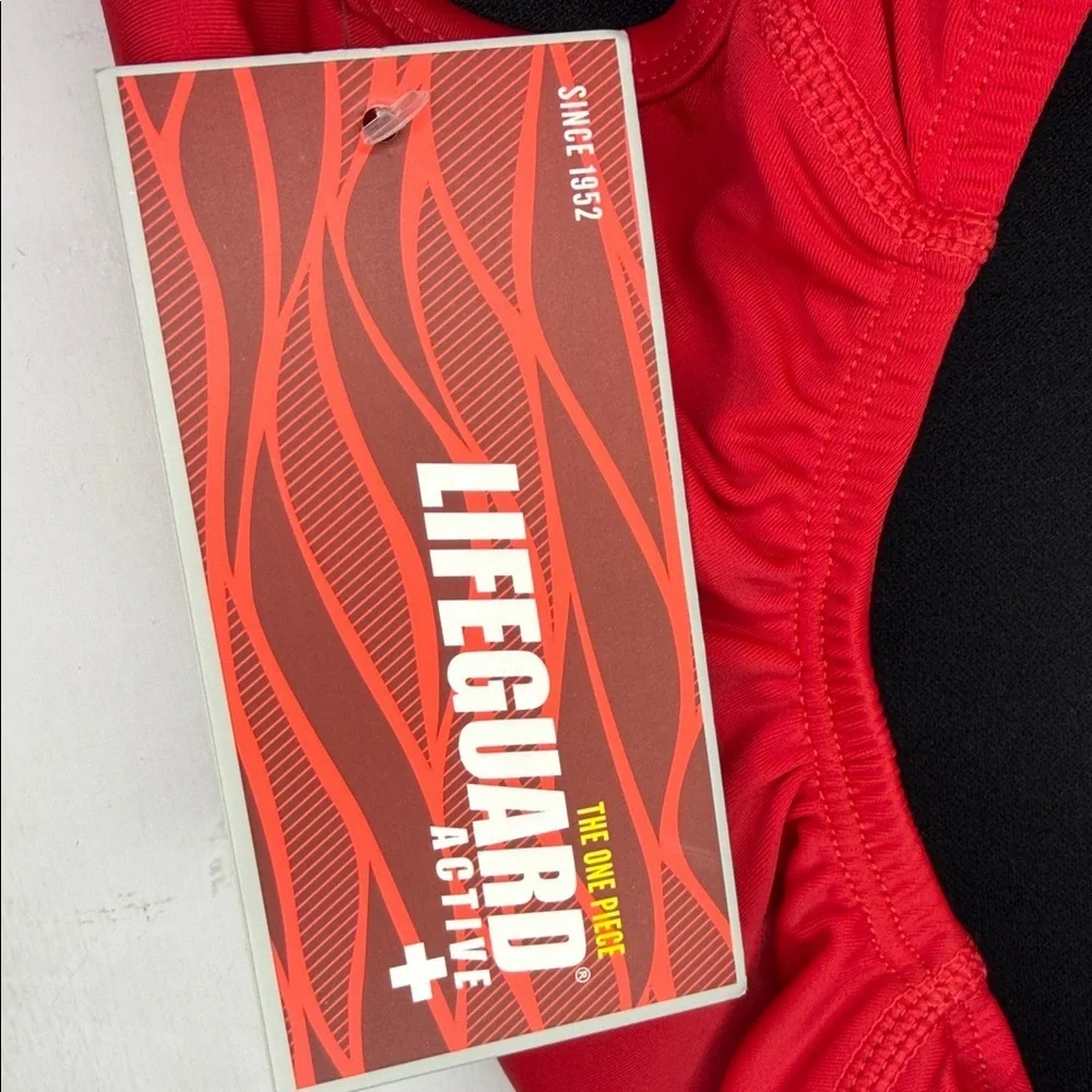 NWT One Piece Official LIFEGUARD® Red Racerback Swimsuit Size 30 / XS -Small NWT - Picture 8 of 11